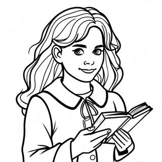 Hermione Granger Met Toverboek Inkleurblad 5283-1663