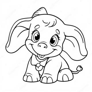 Dumbo Met N Groot Glimlag Inkleurblad 52853-11566