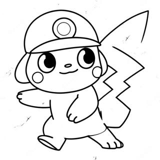 Ash Ketchum Vang Pikachu Inkleurblad 53299-11650