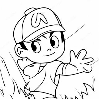 Ash Ketchum In N Geveg Inkleurblad 53300-11654