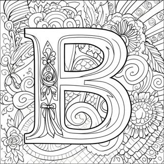 Letter B Inkleurbladsye