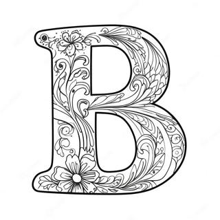 Heldere Letter B Inkleurblad 53647-11742