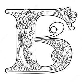 Pragtige Letter B Inkleurblad 53648-11747