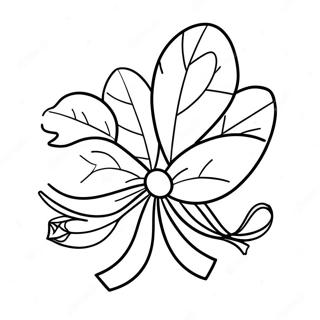 Koue Mistletoe Met Ribbons Inkleurblad 54092-11839