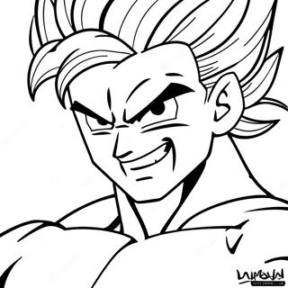 Gogeta In Super Saiyan Vorm Inkleurblad 54178-11852