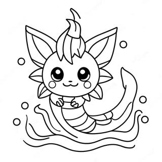 Vaporeon Inkleurbladsye