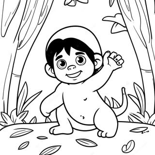 Mowgli In Die Jungle Inkleurblad 54627-11950