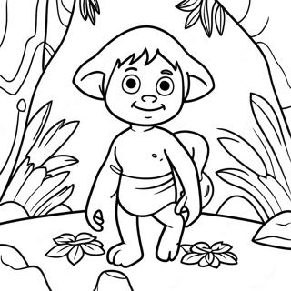 Mowgli In Die Jungle Inkleurblad 54627-11951