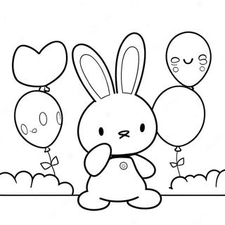 Miffy Met Kleurvolle Ballonne Inkleurblad 54897-12010