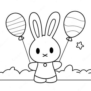 Miffy Met Kleurvolle Ballonne Inkleurblad 54897-12011