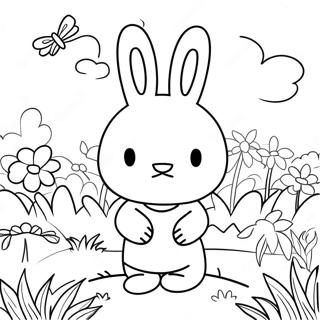 Miffy In N Blomtuin Inkleurblad 54898-12014