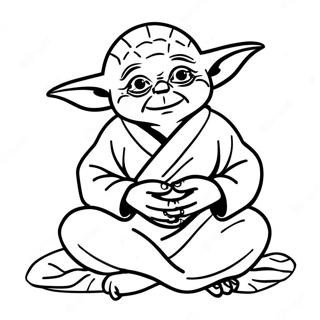 Yoda In Meditasie Inkleurblad 5534-26