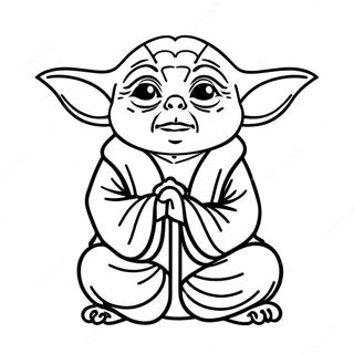 Yoda In Meditasie Inkleurblad 5534-27