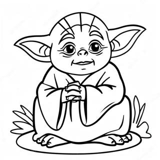 Yoda In Meditasie Inkleurblad 5534-28