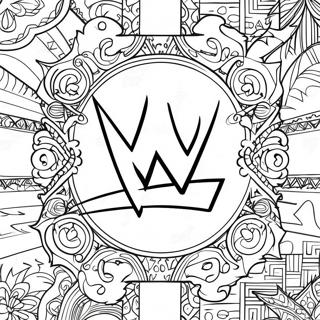 Wwe Logo Inkleurblad 55445-12133