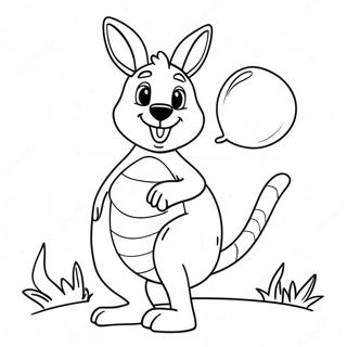 Kangoeroe Wat N Ballon Hou Inkleurblad 56009 12268