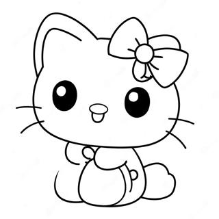 Oulike Hello Kitty Met N Strik Inkleurblad 561-2679