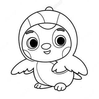 Pororo Die Klein Pinguin Inkleurblad 56375-12332