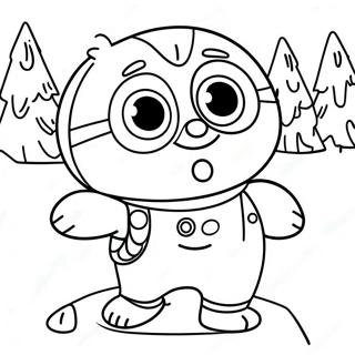 Pororo In N Sneeu Avontuur Inkleurblad 56377-12339