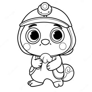 Pororo Met Sy Gunsteling Hoed Inkleurblad 56378-12344