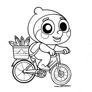 Pororo Fiets Ry Inkleurblad 56379-12345