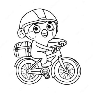 Pororo Fiets Ry Inkleurblad 56379-12346