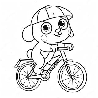 Pororo Fiets Ry Inkleurblad 56379-12347