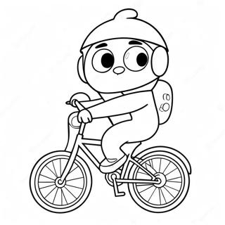 Pororo Fiets Ry Inkleurblad 56379-12348