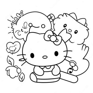 Hello Kitty Inkleurbladsye