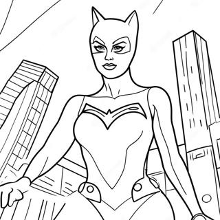 Catwoman In N Slanke Kostuum Inkleurblad 56548-12369