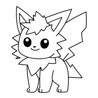 Jolteon Inkleurbladsye