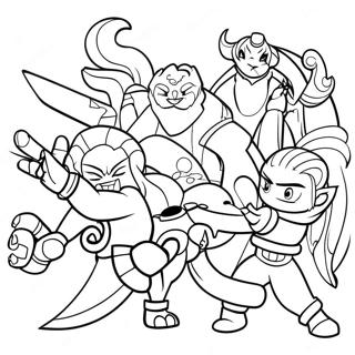 League Of Legends Epiese Spanstryd Inkleurblad 57208 12525