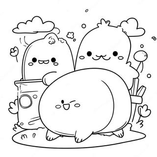Avontuurlike Sumikko Gurashi Vriende Inkleurblad 57391-12553