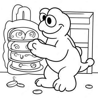 Koekie Monster Wat Koekies Bak Inkleurblad 57562-12598