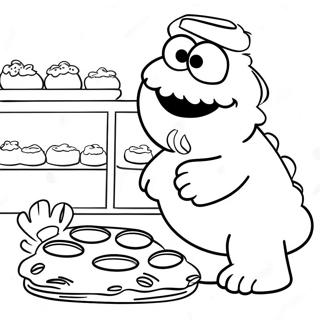 Koekie Monster Wat Koekies Bak Inkleurblad 57562-12599