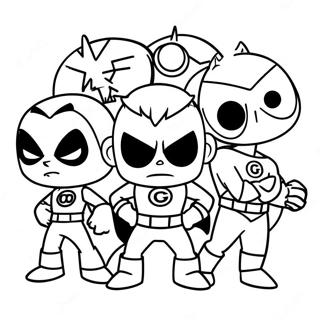 Teen Titans Go Span Inkleurblad 58654-12829