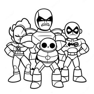 Teen Titans Go Span Inkleurblad 58654-12832