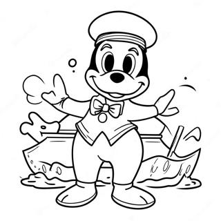 Donald Duck In N Seeman Suit Inkleurblad 58741-12854