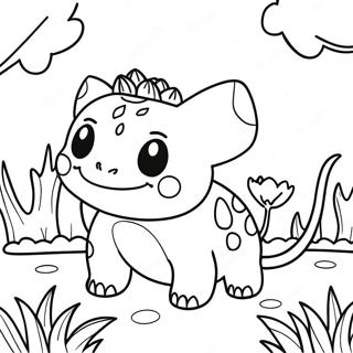 Bulbasaur In N Tuin Inkleurblad 58826 12879