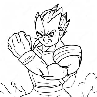 Vegeta In Gevegshouding Inkleurblad 5900-1101