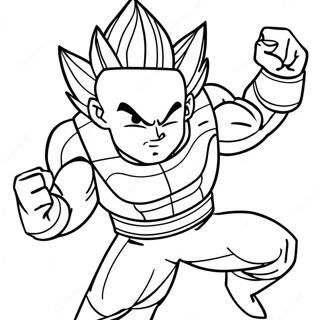 Vegeta In Gevegshouding Inkleurblad 5900-1102