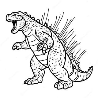 Godzilla Inkleurbladsye