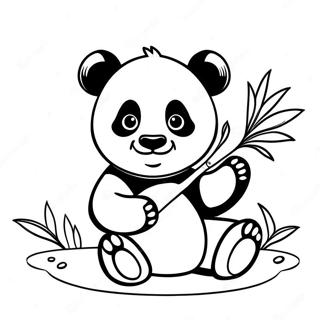 Oulike Panda Wat Bamboes Eet Kleurblad 60042-13150