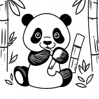 Oulike Panda Wat Bamboes Eet Kleurblad 60042-13151