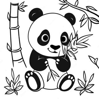 Oulike Panda Wat Bamboes Eet Kleurblad 60042-13152