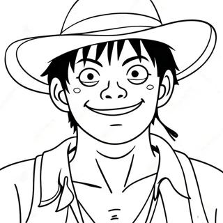 Luffy In Seerowersklere Inkleurblad 60853-13351