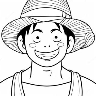 Luffy Met Strohoed Inkleurblad 60854-13353