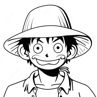 Luffy Met Strohoed Inkleurblad 60854 13355
