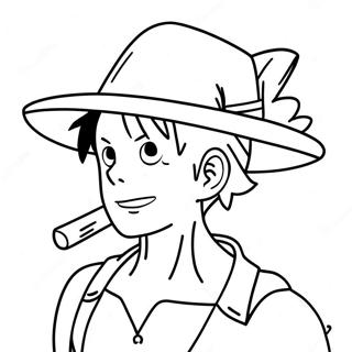 Luffy Met Strohoed Inkleurblad 60854 13356