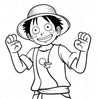 Luffy Wat Arms Strek Inkleurblad 60855 13358